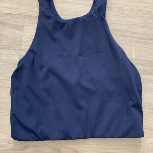 Navy Blue Workout Top